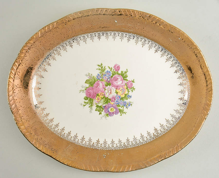 HLC470 11" Oval Serving Platter by Homer Laughlin -1