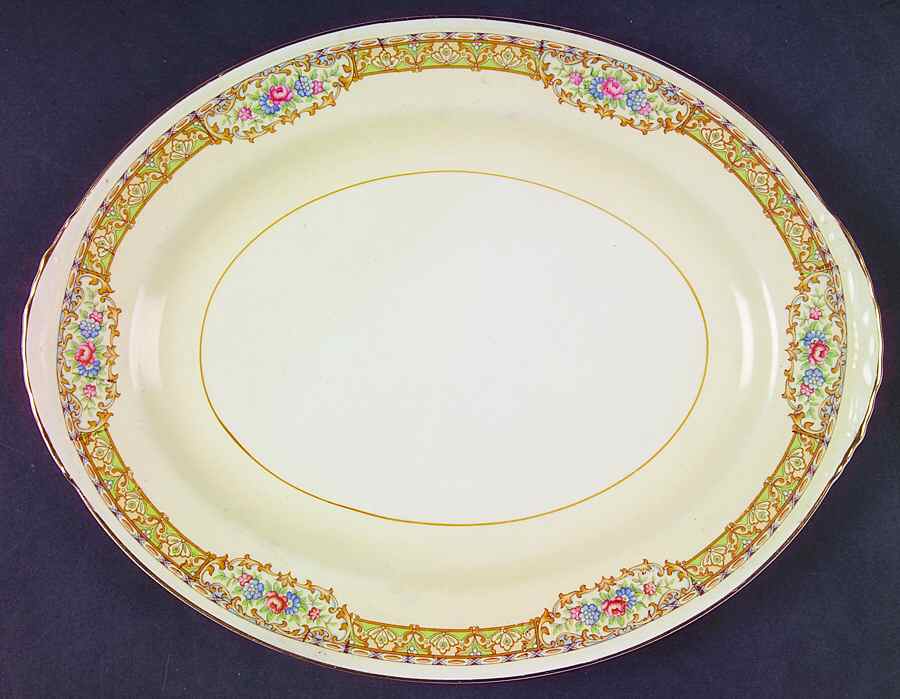 HLC492 11" Oval Serving Platter by Homer Laughlin -1