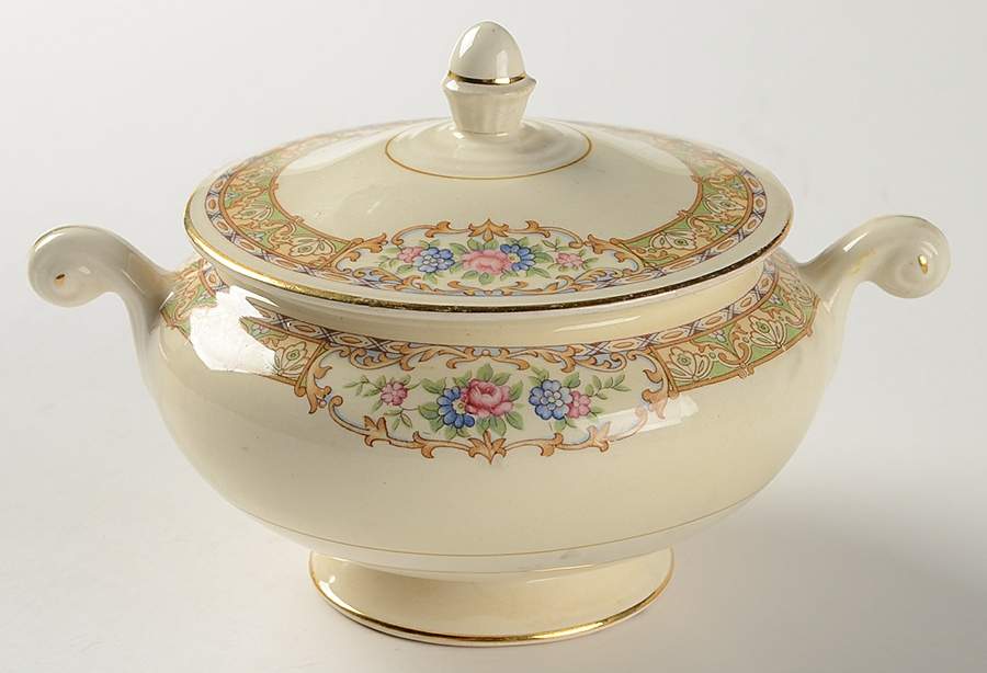 HLC492 Sugar Bowl & Lid by Homer Laughlin -1