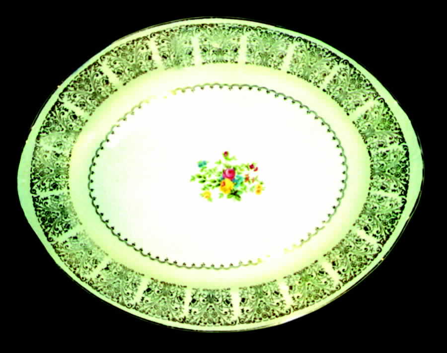 HLC512 13" Oval Serving Platter by Homer Laughlin -1