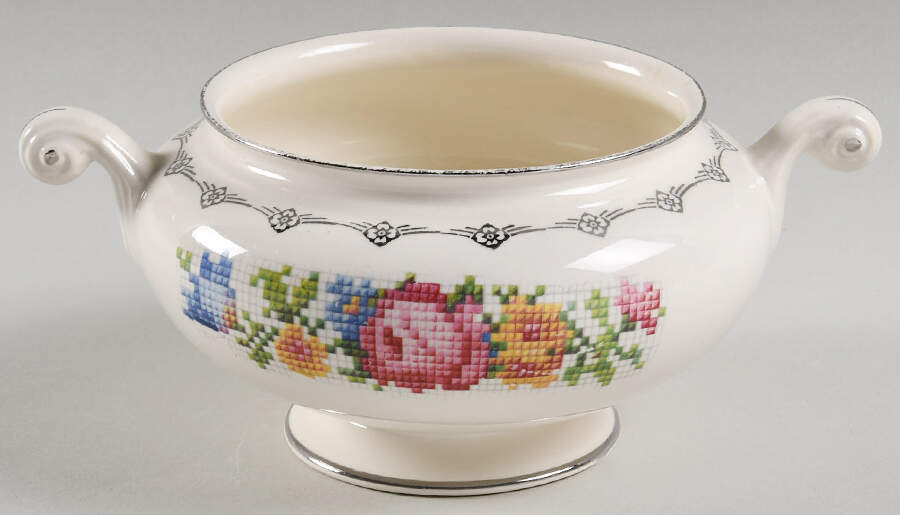 N1458 Sugar Bowl No Lid by Homer Laughlin -1