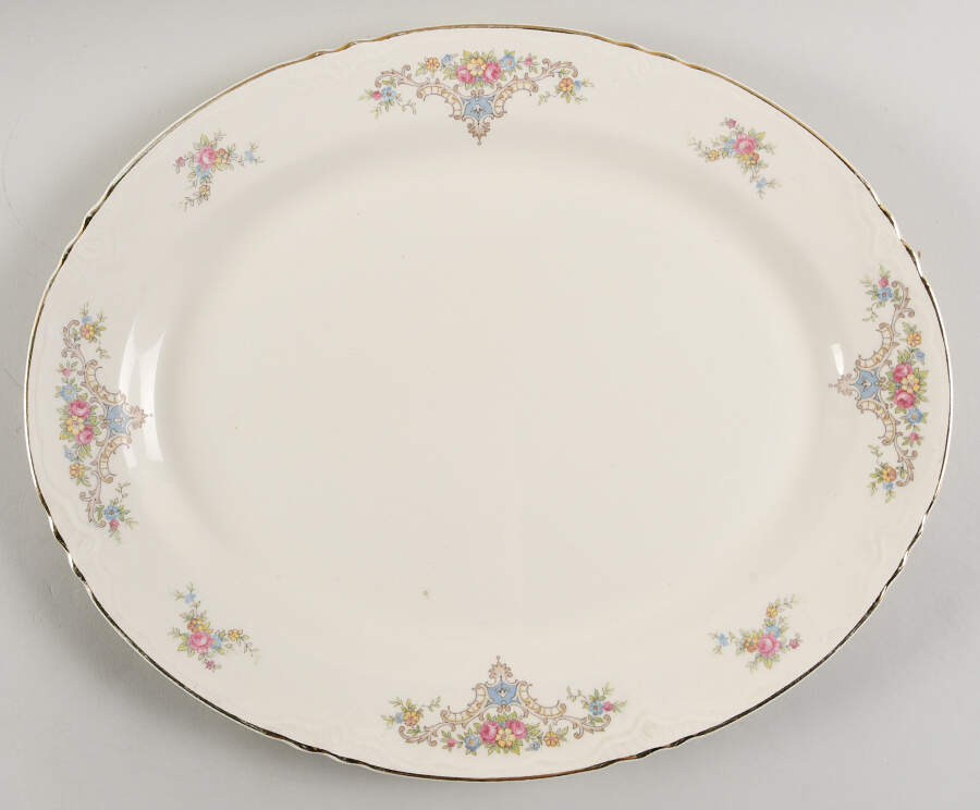 HLC524 15" Oval Serving Platter by Homer Laughlin -1