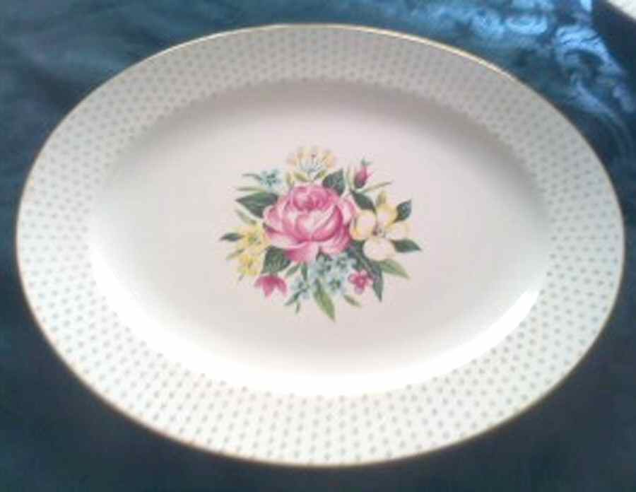 FP163 13" Oval Serving Platter by Homer Laughlin -1