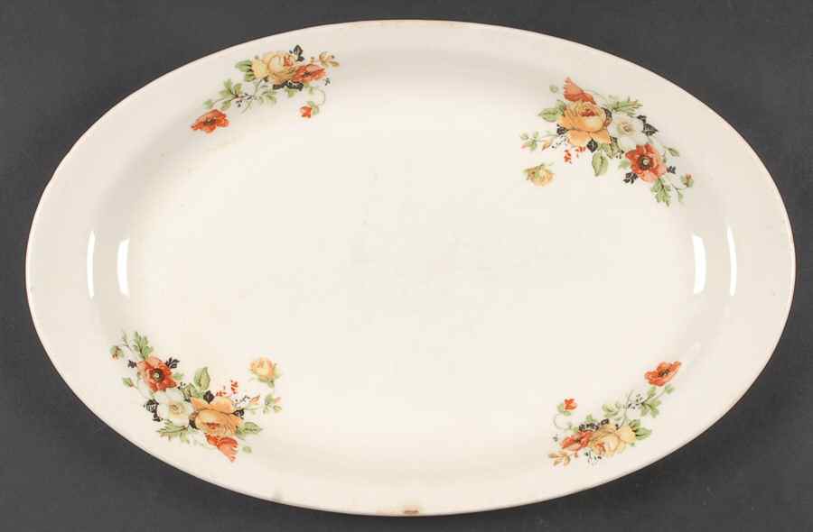 K4124 15" Oval Serving Platter by Homer Laughlin -1