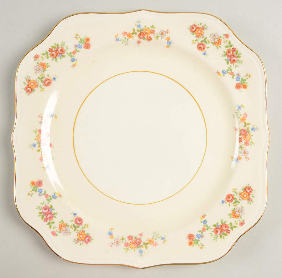 Annette Square Salad Plate by Homer Laughlin -1