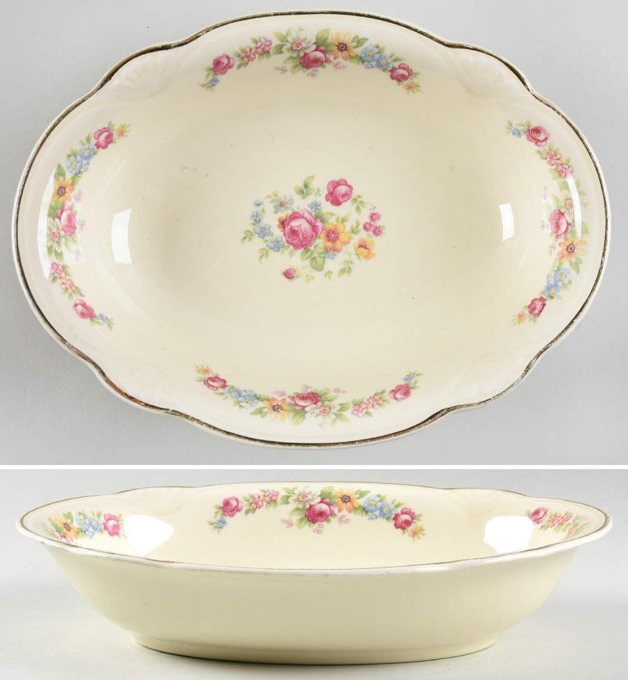 M211 9" Oval Vegetable Bowl by Homer Laughlin -1