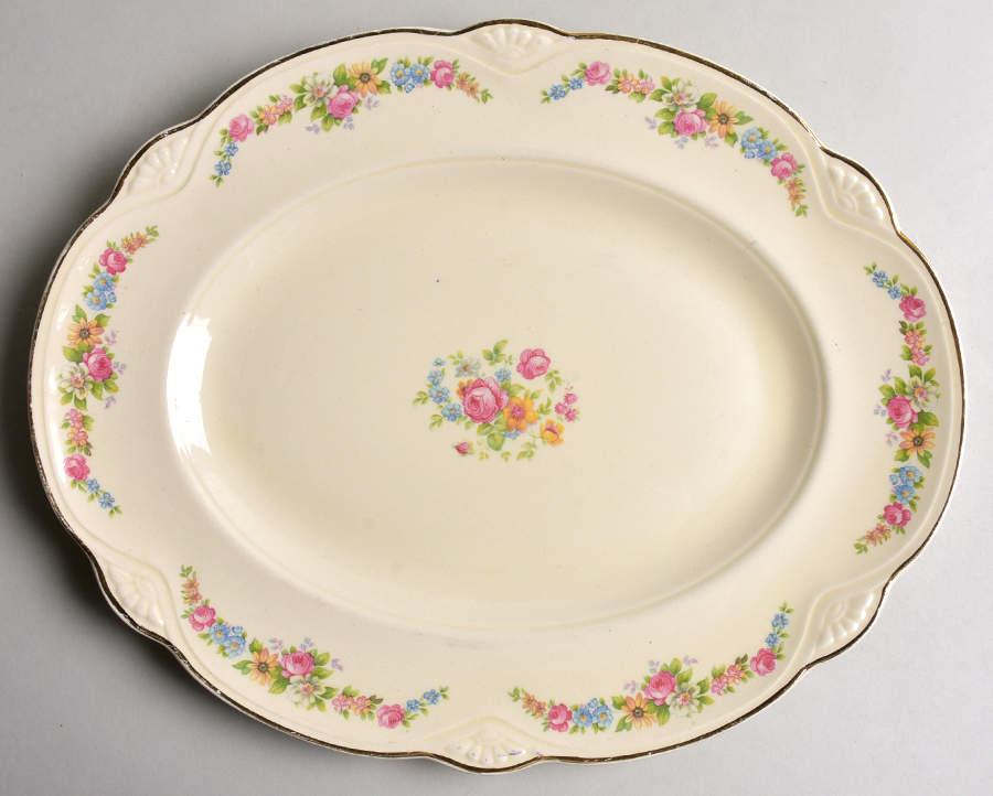 M211 13" Oval Serving Platter by Homer Laughlin -1