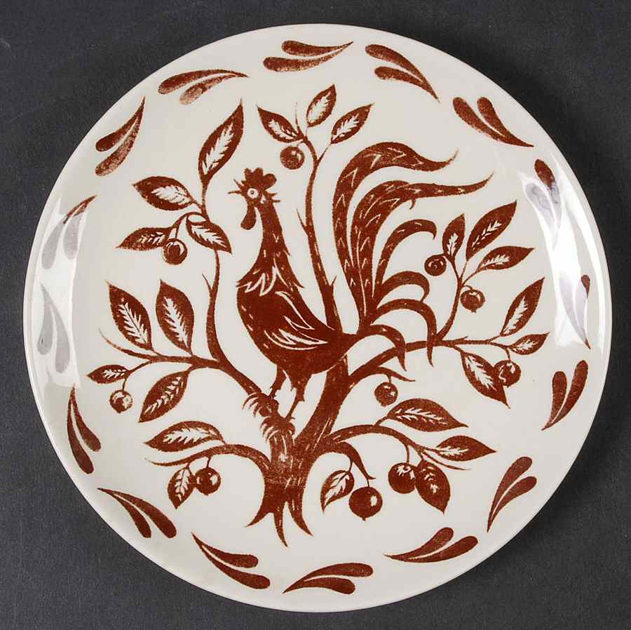 Chanticleer Salad Plate by Homer Laughlin -1