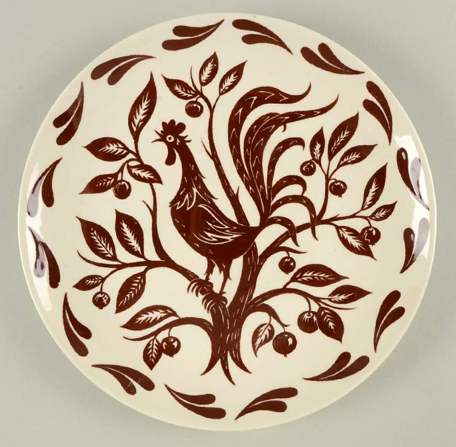 Chanticleer Luncheon Plate by Homer Laughlin -1
