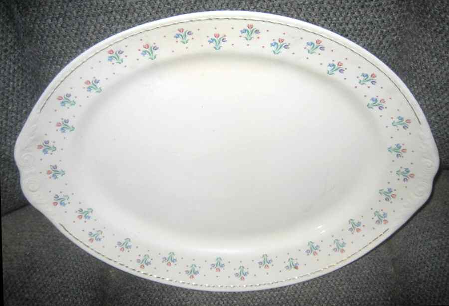 HLC605 12" Oval Serving Platter by Homer Laughlin -1