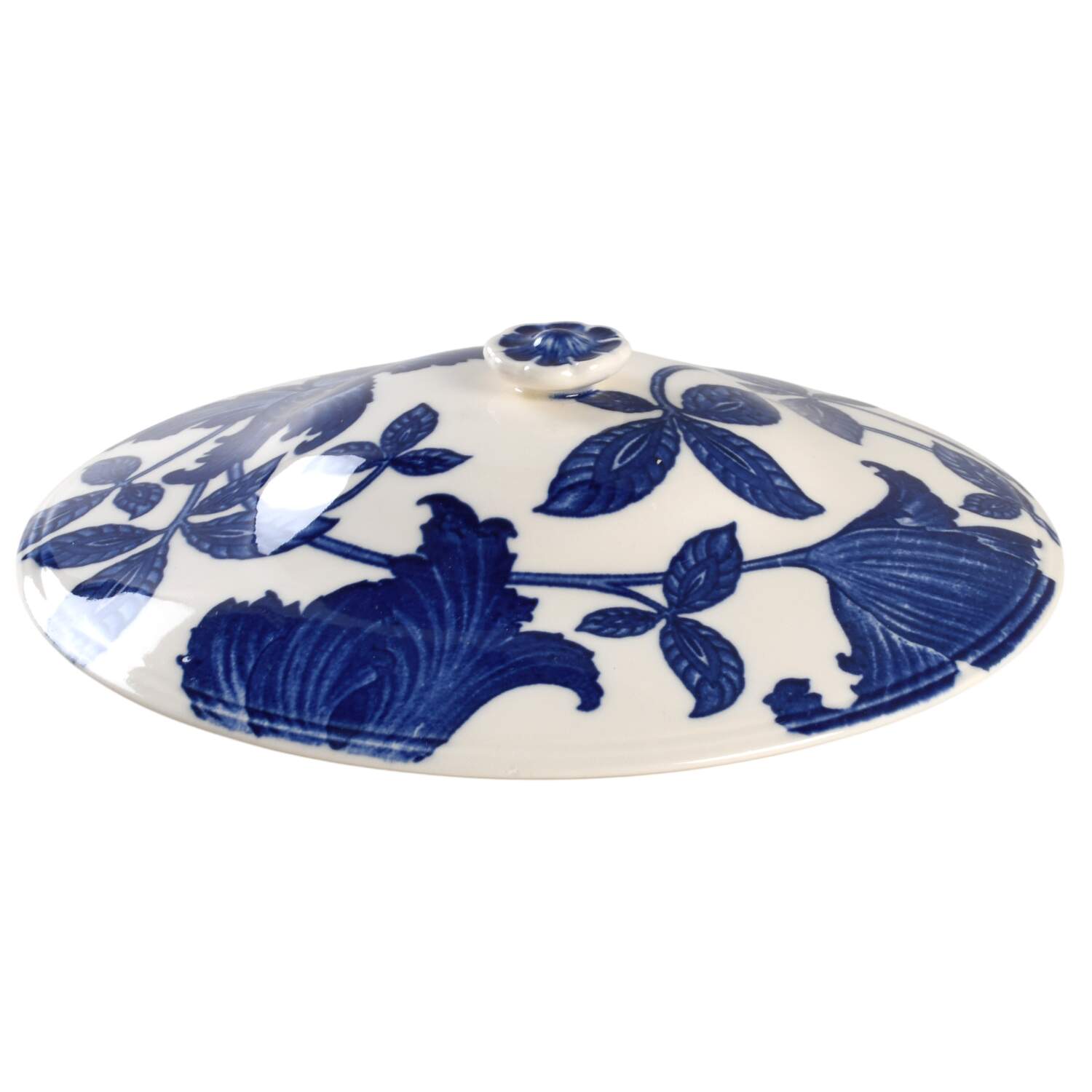 Blue Fantasy Lid for Round Vegetable by Homer Laughlin -1