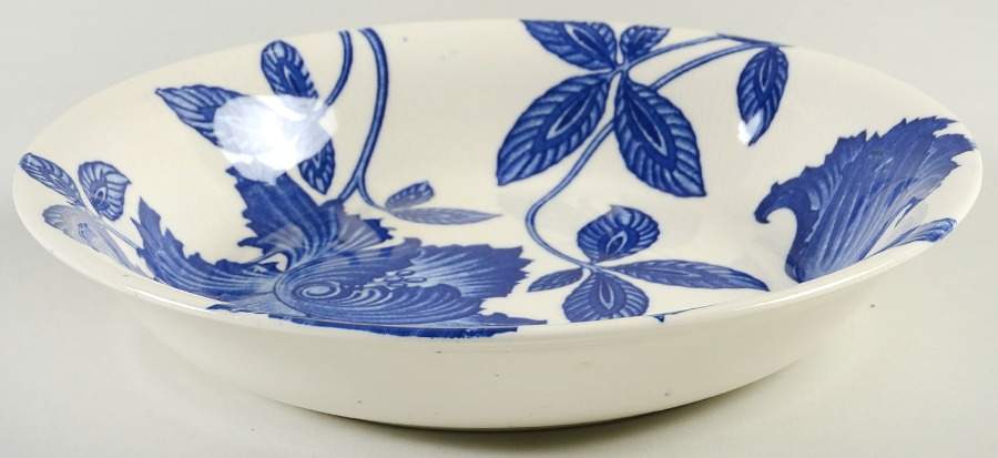 Blue Fantasy Coupe Soup Bowl by Homer Laughlin -1
