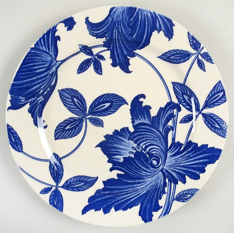 Blue Fantasy Dinner Plate by Homer Laughlin -1