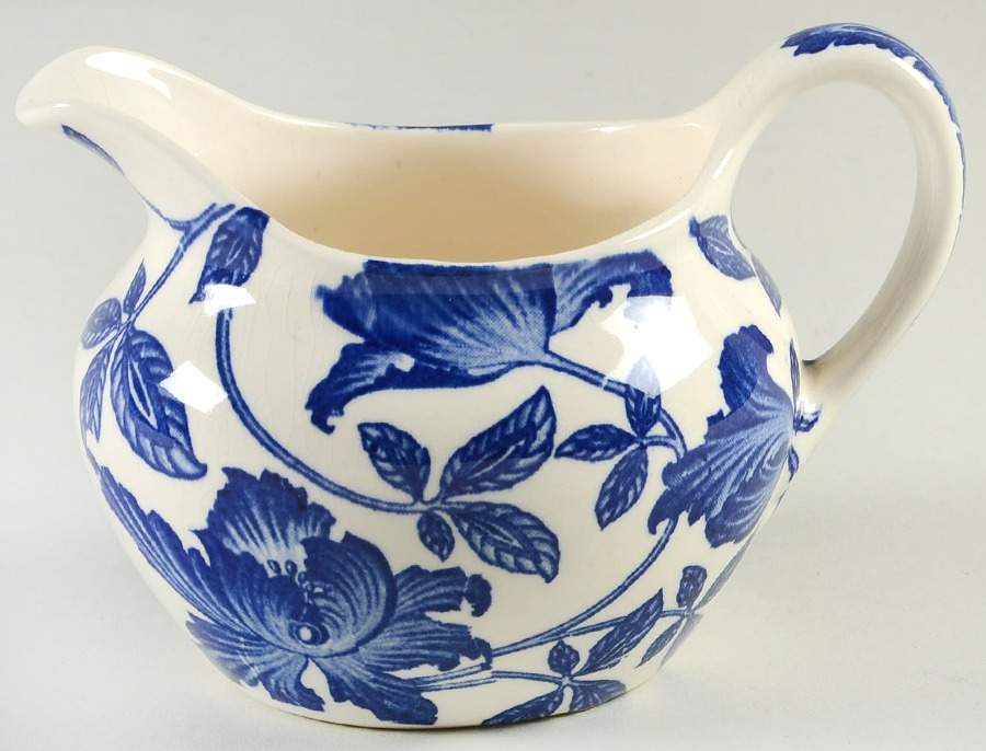 Blue Fantasy Creamer by Homer Laughlin -1
