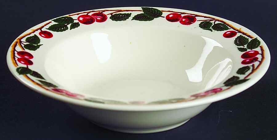Cherry Valley Rim Fruit/Dessert (Sauce) Bowl by Homer Laughlin -1