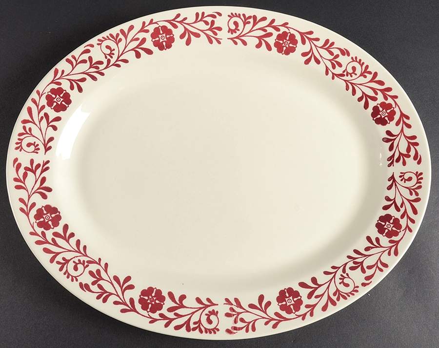 B1361 13" Oval Serving Platter by Homer Laughlin -1