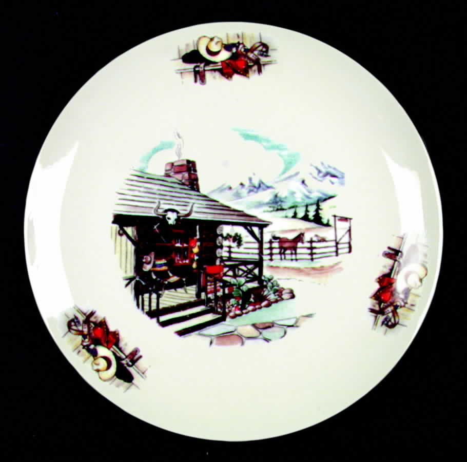 W251 (Western Pattern) Dinner Plate by Homer Laughlin -1