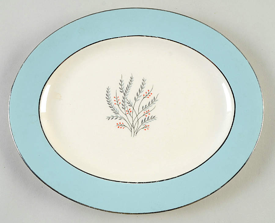 Triumph 11" Oval Serving Platter by Homer Laughlin -1