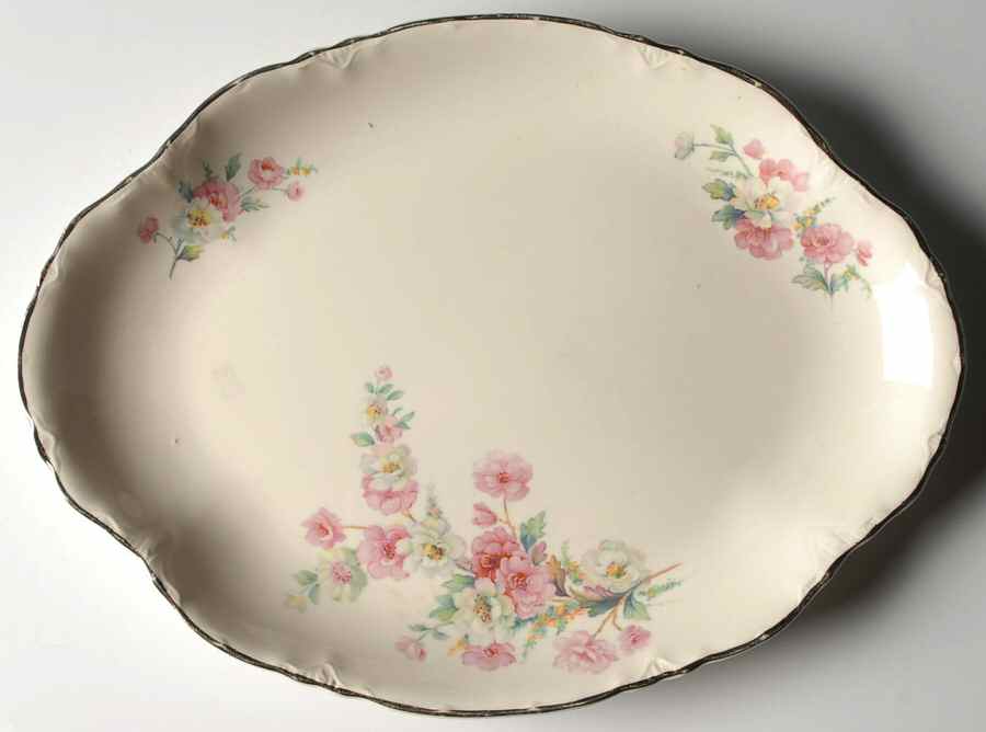 R3543 13" Oval Serving Platter by Homer Laughlin -1