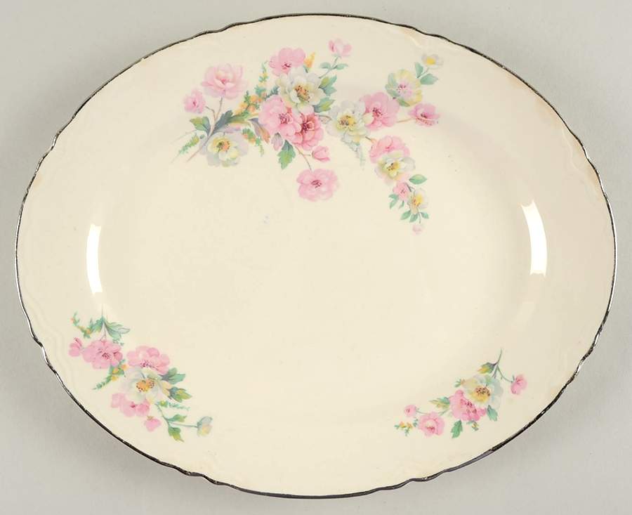 R3543 12" Oval Serving Platter by Homer Laughlin -1