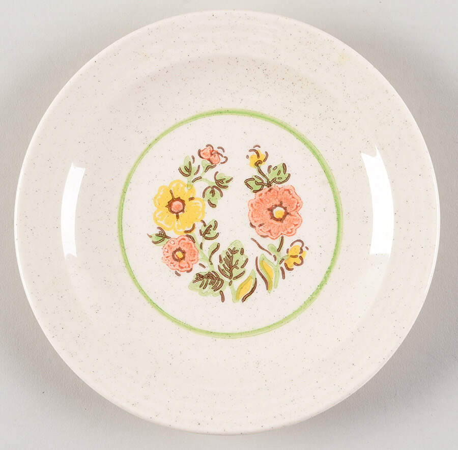 Garden Song Salad Plate by Homer Laughlin -1