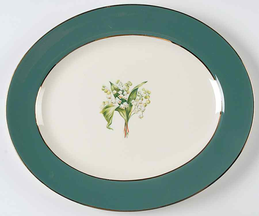 HLC658 13" Oval Serving Platter by Homer Laughlin -1