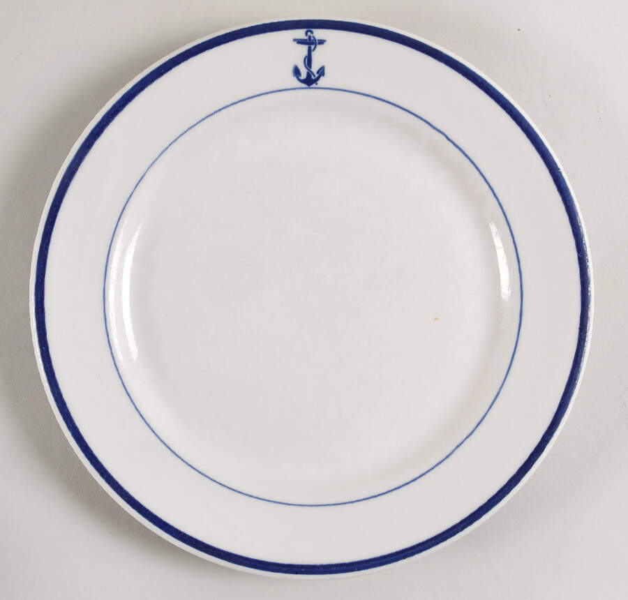 US Navy Mess Wardroom Officer Luncheon Plate by Homer Laughlin -1