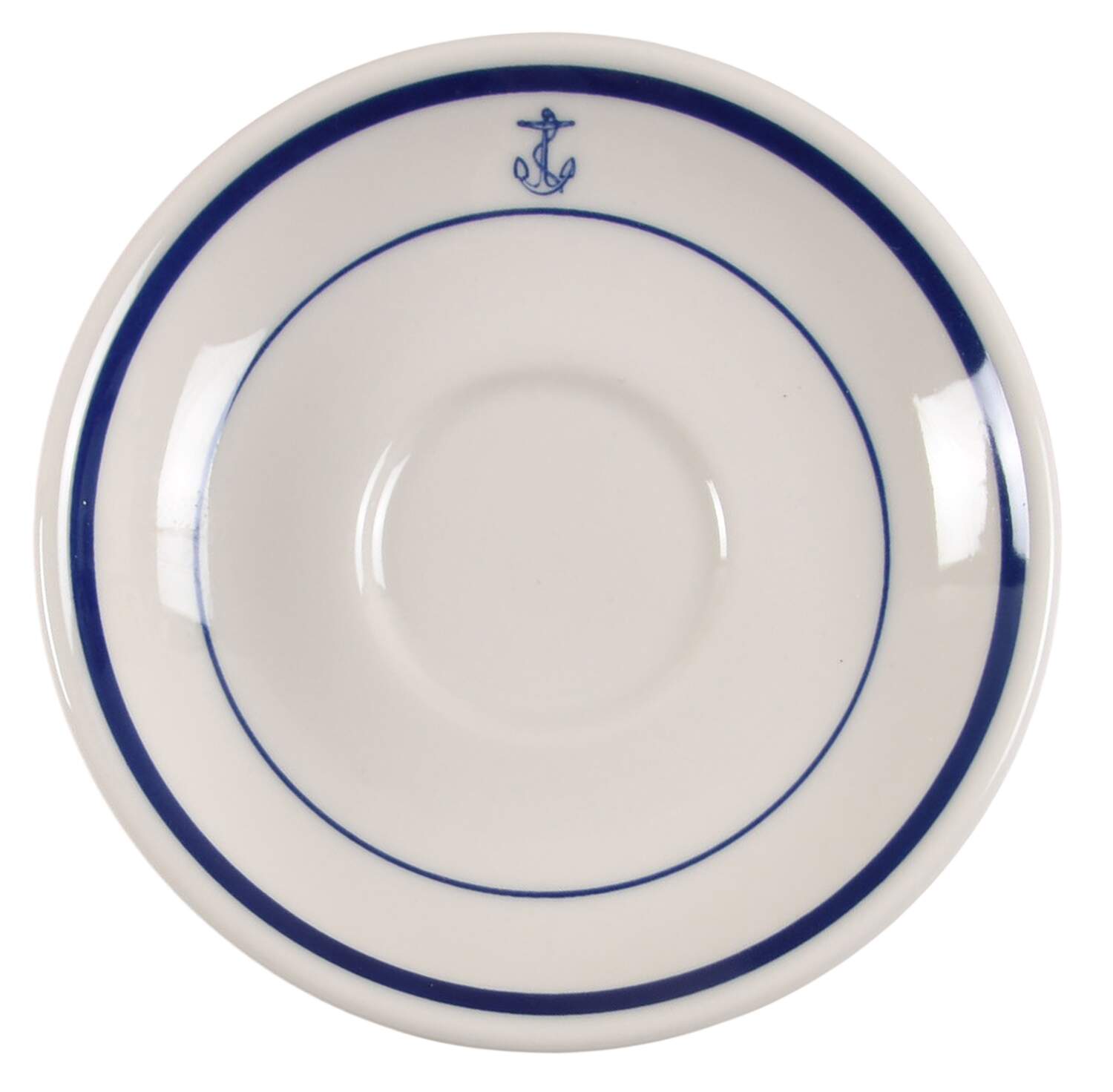 US Navy Mess Wardroom Officer Saucer for Flat Cup by Homer Laughlin -1
