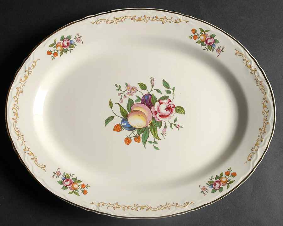 R1294 13" Oval Serving Platter by Homer Laughlin -1