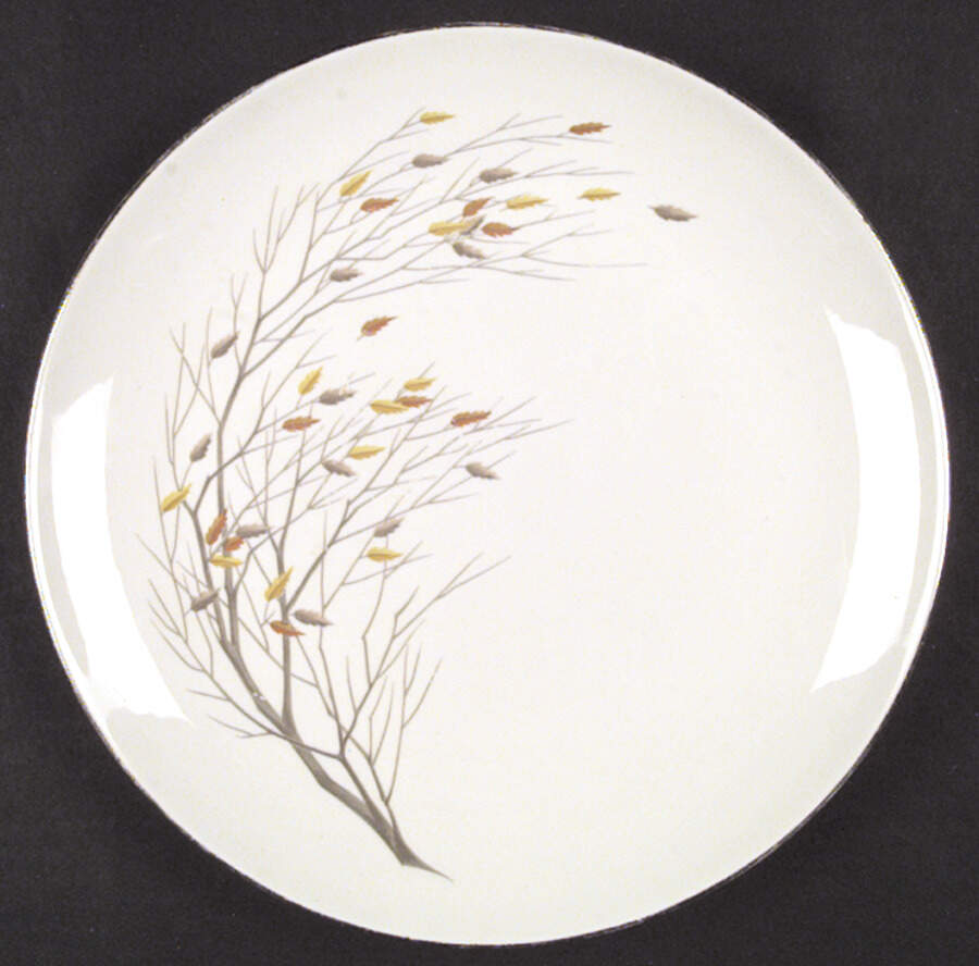 Autumn Song (Gold) Dinner Plate by Homer Laughlin -1