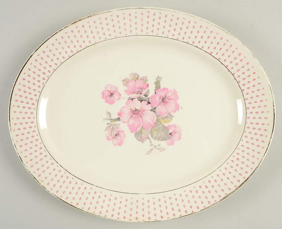 Mary Anne 11" Oval Serving Platter by Homer Laughlin -1