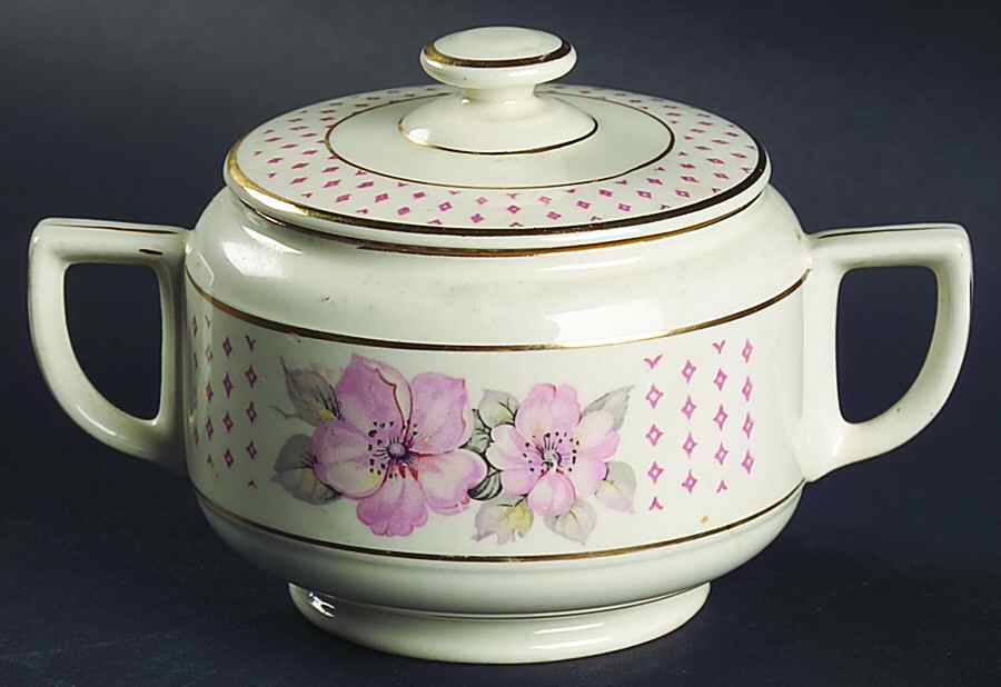 Mary Anne Sugar Bowl & Lid by Homer Laughlin -1