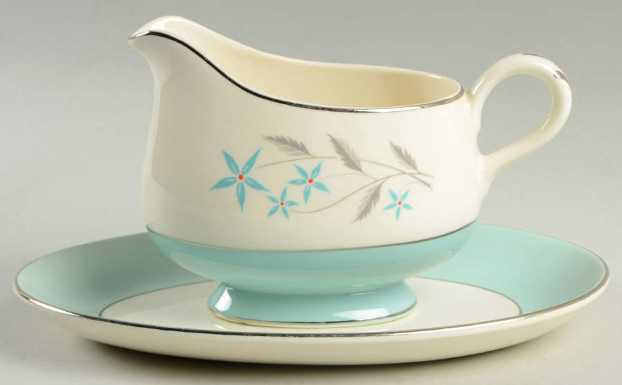 HLC723 Gravy Boat & Underplate/Relish by Homer Laughlin -1