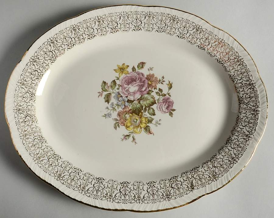 Monticello 13" Oval Serving Platter by Homer Laughlin -1