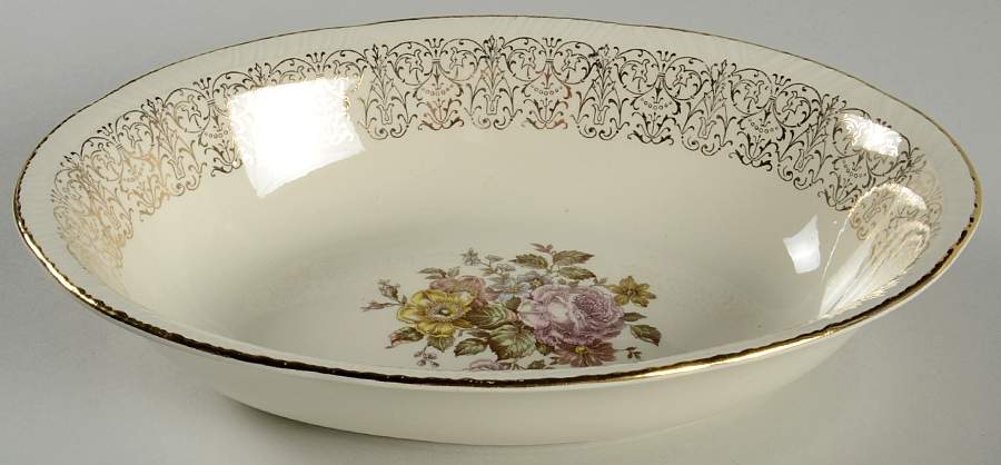 Monticello 9" Oval Vegetable Bowl by Homer Laughlin -1