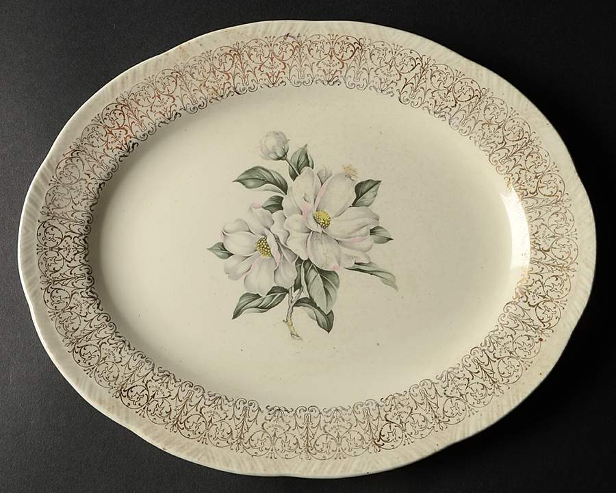 HLC87nt 11" Oval Serving Platter by Homer Laughlin -1