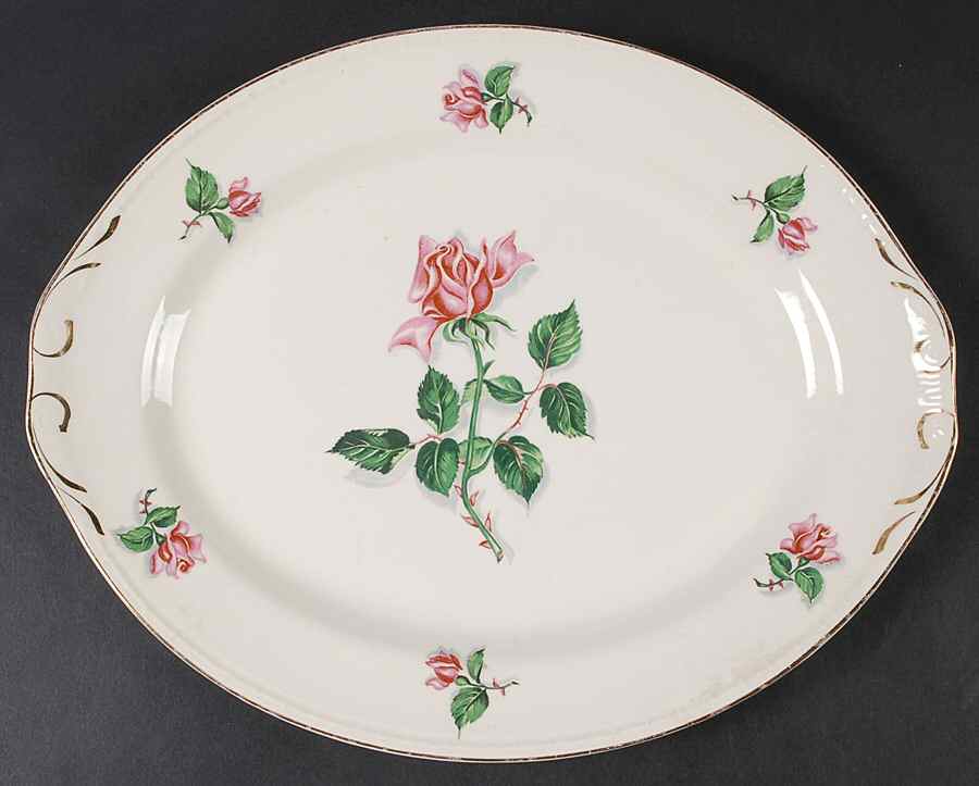 G3528 13" Oval Serving Platter by Homer Laughlin -1