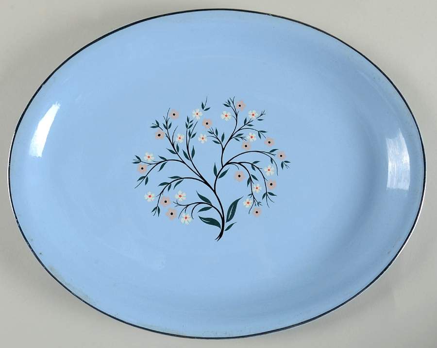 Bluemont 13" Oval Serving Platter by Homer Laughlin -1