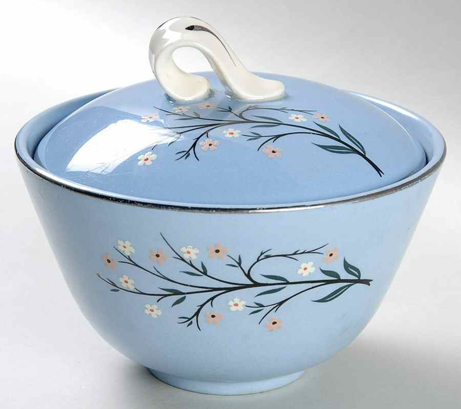Bluemont Sugar Bowl & Lid by Homer Laughlin -1