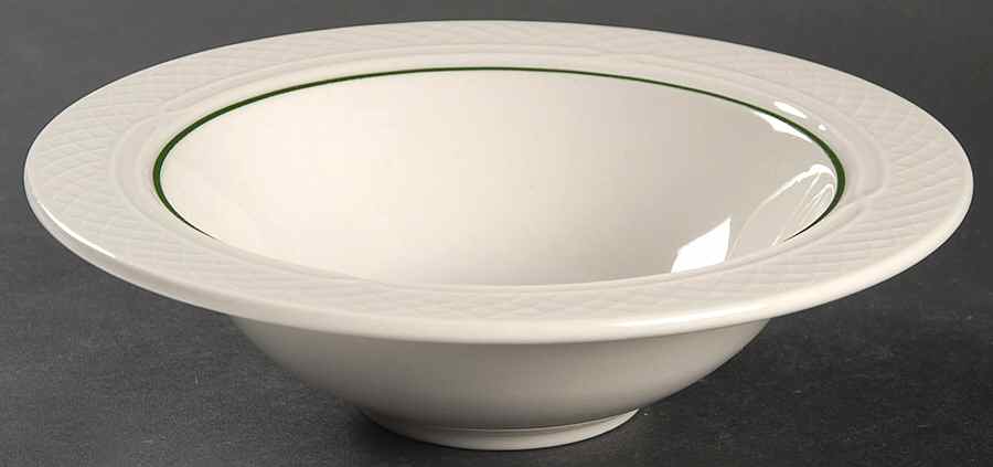Jade Green Rim Cereal Bowl by Homer Laughlin -1