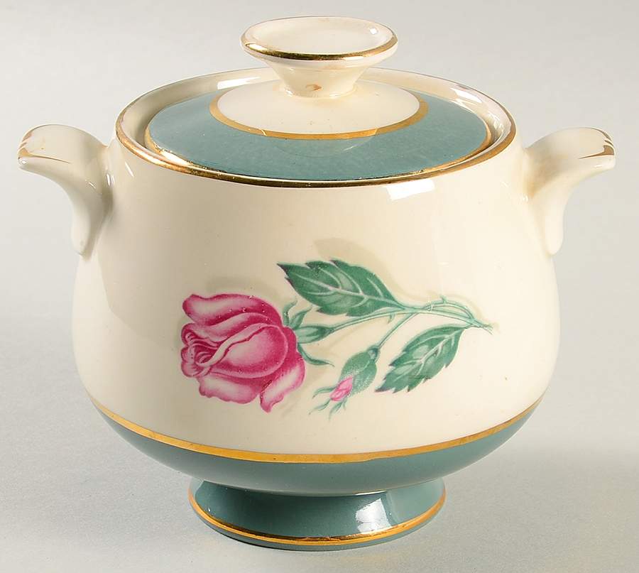 JCP141 Sugar Bowl & Lid by Homer Laughlin -1