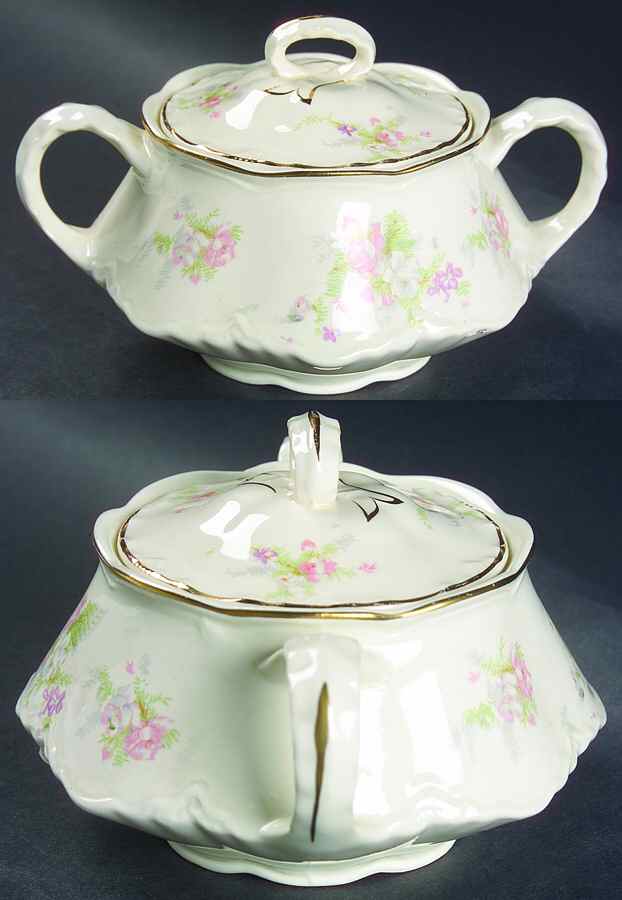 Jean Sugar Bowl & Lid by Homer Laughlin -1