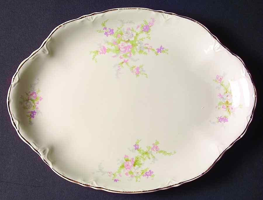 Jean 11" Oval Serving Platter by Homer Laughlin -1