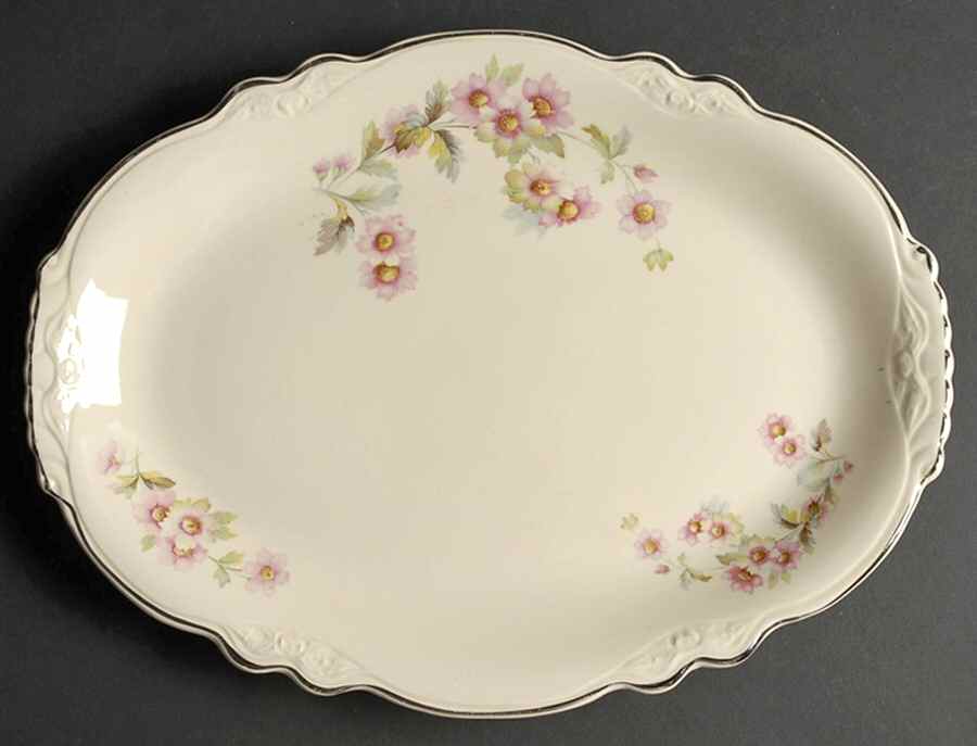 JJ59 13" Oval Serving Platter by Homer Laughlin -1
