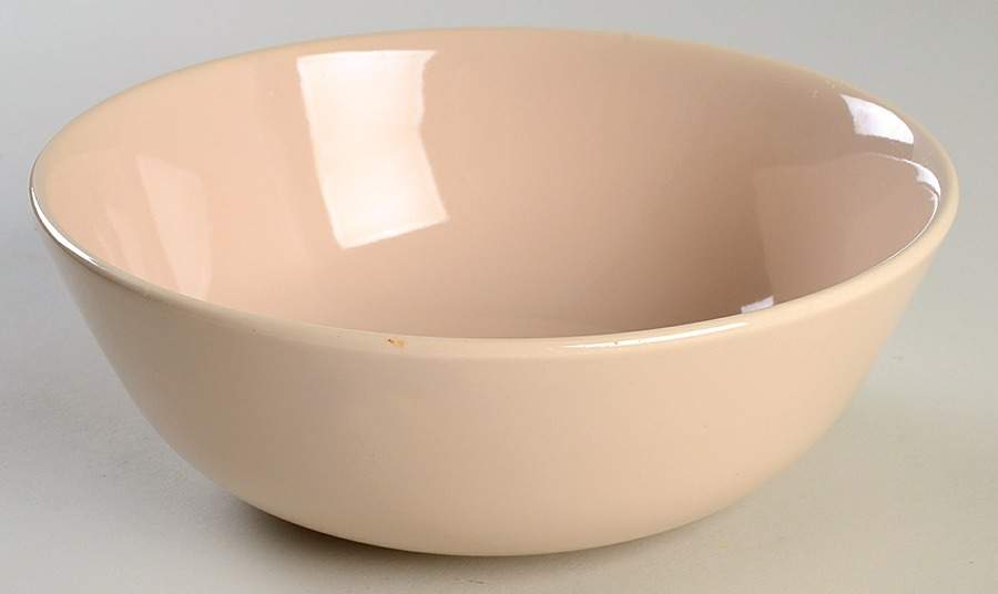 Jubilee Cream Beige 8" Round Vegetable Bowl by Homer Laughlin -1