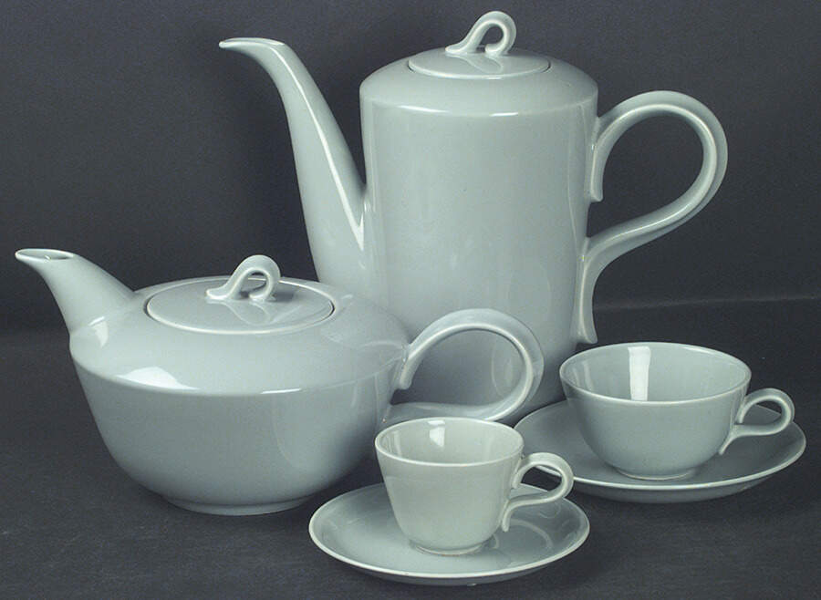 Jubilee Celadon Green Coffee Pot & Lid by Homer Laughlin -1