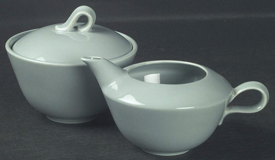 Jubilee Celadon Green Sugar Bowl & Lid by Homer Laughlin -1