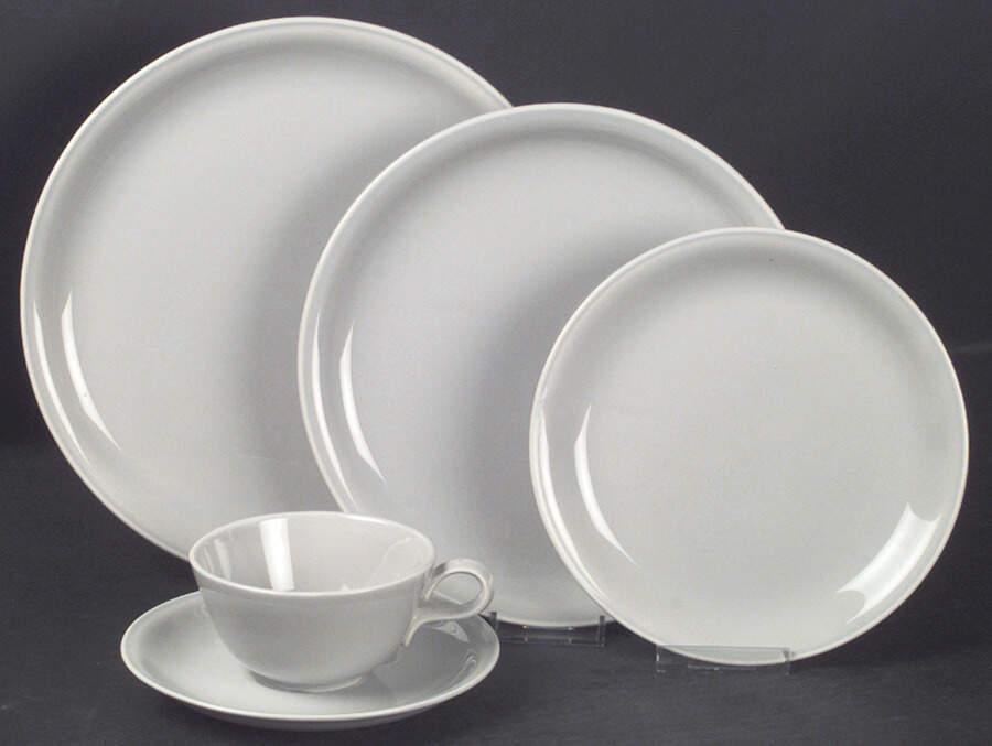 Jubilee Mist Grey Luncheon Plate by Homer Laughlin -1