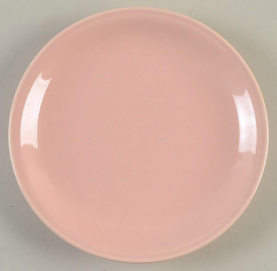 Jubilee Shell Pink Bread & Butter Plate by Homer Laughlin -1