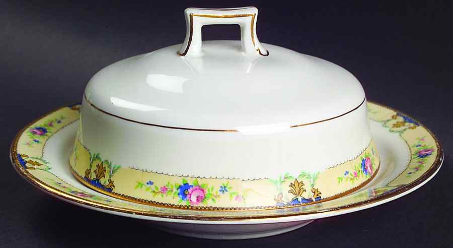 K3577m Round Covered Butter by Homer Laughlin -1
